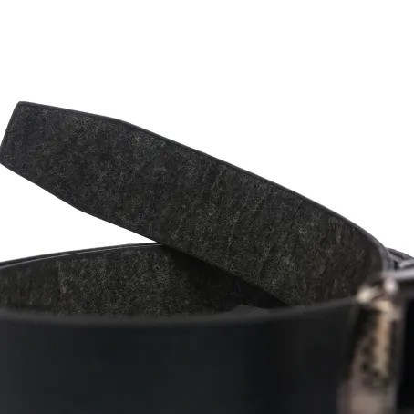 Long Lasting Black Artificial Leather Belt For Men