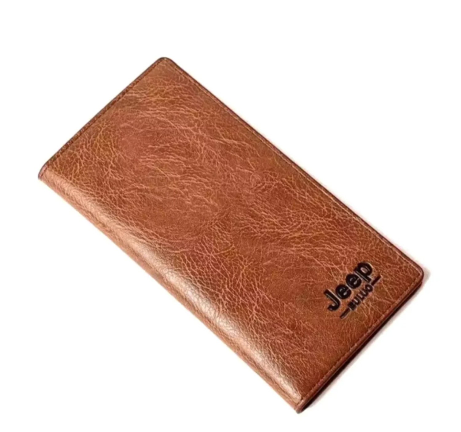 Jeep Chocolate High quality High Capacity Artificial Leather Long Wallet for Man