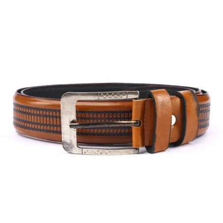 Chocolate Color High quality Artificial Leather Belt For Man