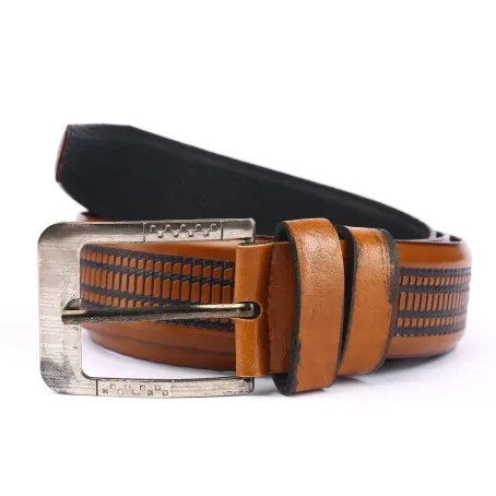 Chocolate Color High quality Artificial Leather Belt For Man